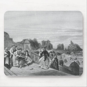 Ansicht der Terrasse, Central Park, 1872 Mousepad