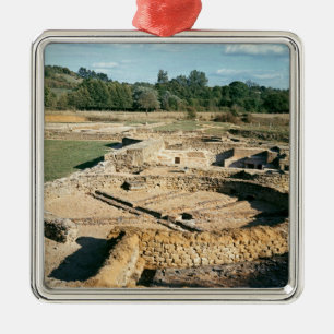 Ansicht der thermischen Bäder Ornament Aus Metall