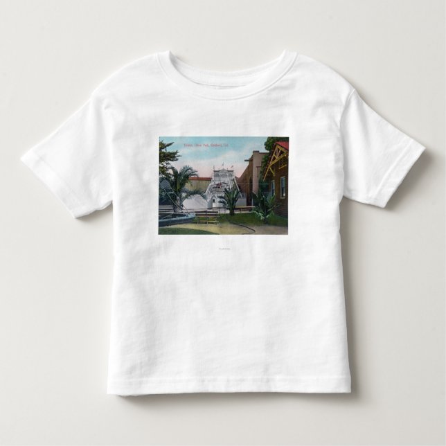 Ansicht der Tickler-Fahrt an Idora Park Kleinkind T-shirt (Vorderseite)