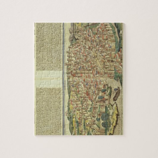 Ansicht der ummauerten Stadt von Florenz, vom Nure Puzzle (Vertikal)