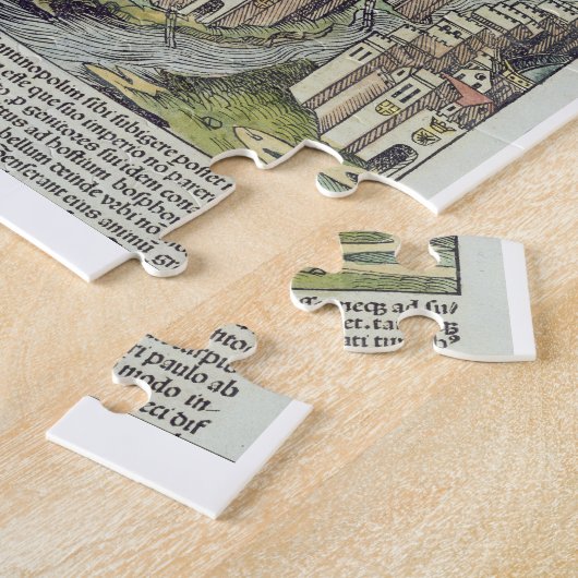 Ansicht der ummauerten Stadt von Konstantinopele, Puzzle (Seite)