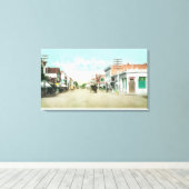 Ansicht der Universität AvenuePalo Alto, CA Leinwanddruck (Insitu (Holzboden))