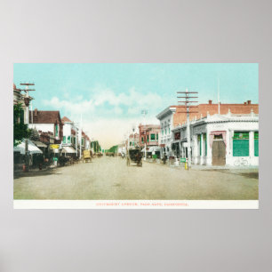 Ansicht der Universität AvenuePalo Alto, CA Poster