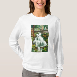 Ansicht der unteren FallsShasta Frühlinge, CA T-Shirt