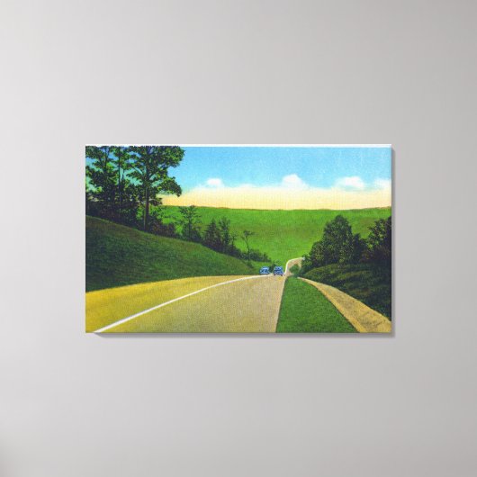 Ansicht der US-Route 20 Leinwanddruck (Vorderseite)