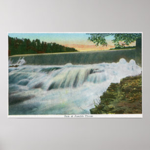 Ansicht der Verdammung an Ausable Abgrund Poster