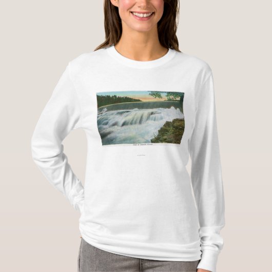 Ansicht der Verdammung an Ausable Abgrund T-Shirt (Vorderseite)