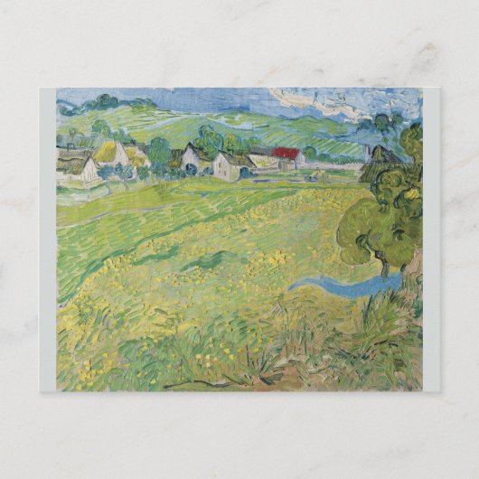 Ansicht der Vessenots bei Auvers von Vincent Van G Postkarte (Vorderseite)