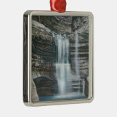 Ansicht der Vorhang-Kaskade Silbernes Ornament (Rechts)