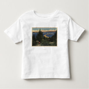 Ansicht der Wasserpark-Promenade u. des Piers Kleinkind T-shirt