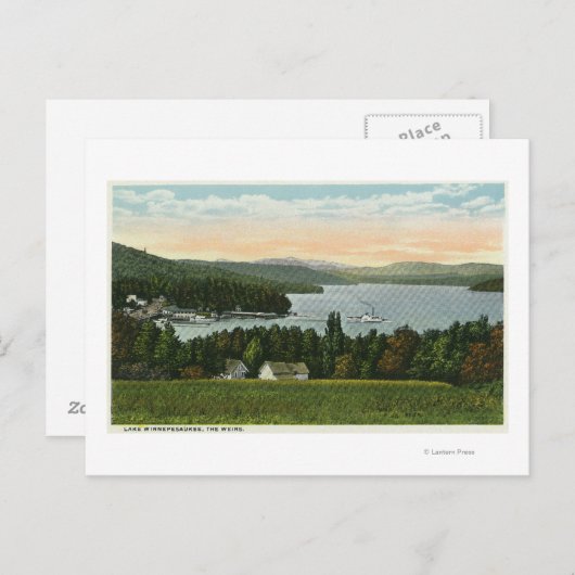 Ansicht der Weiße Postkarte (Vorne/Hinten)