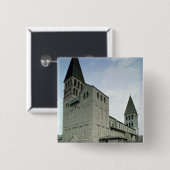 Ansicht der Westfassade, 10.-1. Jahrhundert Button (Vorne & Hinten)