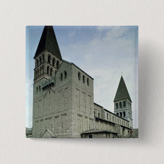 Ansicht der Westfassade, 10.-1. Jahrhundert Button (Vorderseite)