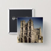 Ansicht der Westfassade, c.1220-70 Button (Vorne & Hinten)