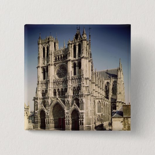 Ansicht der Westfassade, c.1220-70 Button (Vorderseite)