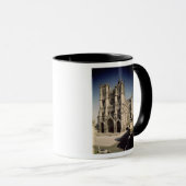 Ansicht der Westfassade, c.1220-70 Tasse (VorderseiteRechts)