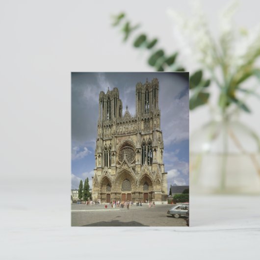 Ansicht der Westfassade Postkarte (Stehend Vorderseite)