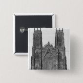 Ansicht der Westfront von York-Kathedrale Button (Vorne & Hinten)