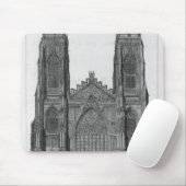 Ansicht der Westfront von York-Kathedrale Mousepad (Mit Mouse)