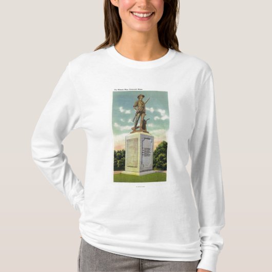 Ansicht der winzigen Mann-Statue T-Shirt (Vorderseite)