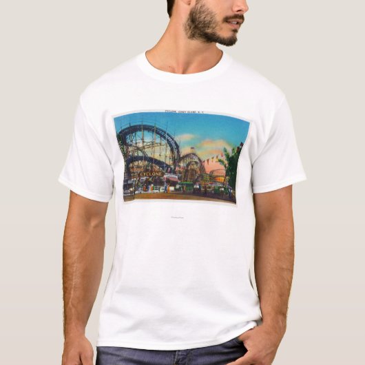 Ansicht der Wirbelsturm-Achterbahn # 1 T-Shirt (Vorderseite)