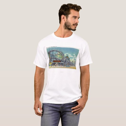 Ansicht der Wirbelsturm-Achterbahn # 2 T-Shirt (Vorne ganz)