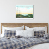 Ansicht der Wireless-Telegrafentürme Leinwanddruck (Insitu (Schlafzimmer))