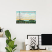 Ansicht der Wireless-Telegrafentürme Poster (Heimbüro)
