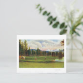 Ansicht des 14. Grüns Postkarte (Stehend Vorderseite)