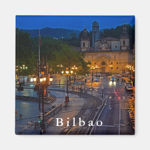 Ansicht des Abends Bilbao Magnet