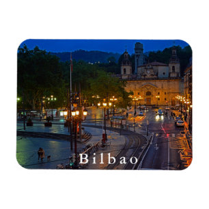 Ansicht des Abends Bilbao Magnet
