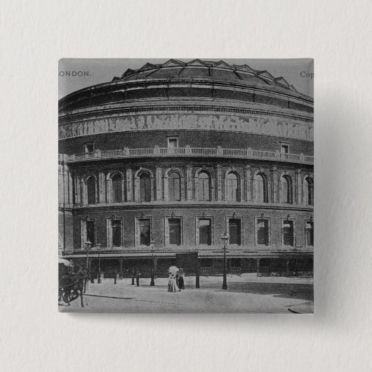 Ansicht des Alberts Hall, c.1900 Button (Vorderseite)