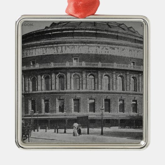 Ansicht des Alberts Hall, c.1900 Silbernes Ornament (Vorne)