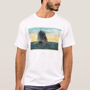 Ansicht des alten französischen Schlosses, 3 T-Shirt