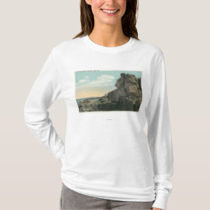 Ansicht des alten Mannes der SeeFelsformation T-Shirt