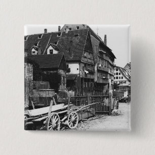 Ansicht des alten Viertels, Ulm, c.1910 Button