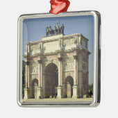 Ansicht des Arcs de Triomphe du Carrousel Ornament Aus Metall (Links)