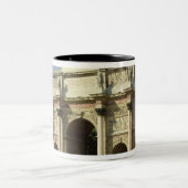 Ansicht des Arcs de Triomphe du Carrousel Zweifarbige Tasse (Mittel)
