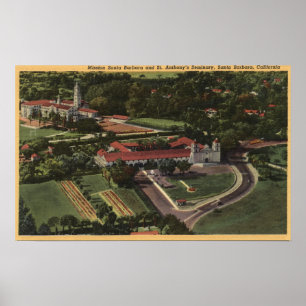 Ansicht des Auftrags u. St Anthony des Poster