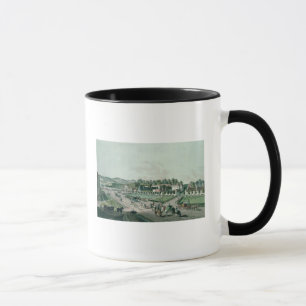 Ansicht des Augarten Palastes und des Parks, Wien Tasse