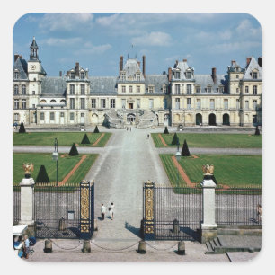 Ansicht des Äußeren Quadratischer Aufkleber