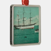 Ansicht des Balboa und des Sinaloa-Hereinkommens Silbernes Ornament (Rechts)