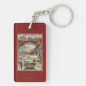 Ansicht des Bärn-Hotel-fördernden Plakats Schlüsselanhänger (Rückseite)