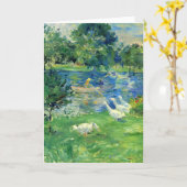 Ansicht des Bois de Boulogne durch Berthe Morisot Karte (Gelbe Blume)