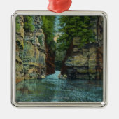 Ansicht des Bootes kommend durch das Gerinne Silbernes Ornament (Vorne)