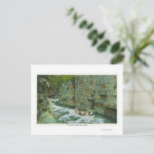 Ansicht des Bootes Starten des Flusses Postkarte (Stehend Vorderseite)