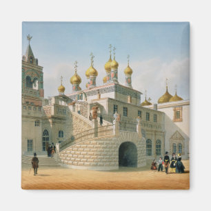 Ansicht des Boyar-Palastes im Moskau der Kreml Magnet