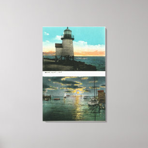 Ansicht des Brant-Punkt-Leuchtturmes Leinwanddruck