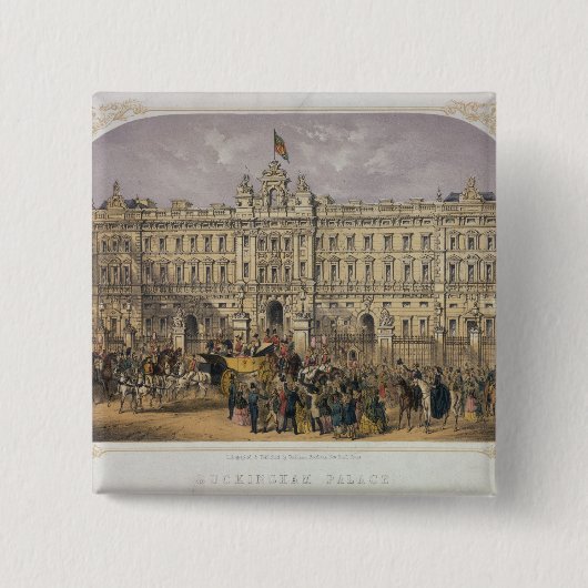 Ansicht des Buckingham Palace mit einer Menge Button (Vorderseite)