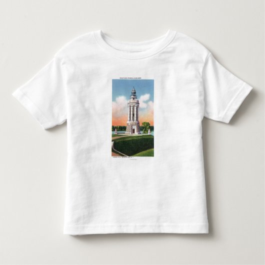 Ansicht des Champlain Denkmal-Monuments Kleinkind T-shirt (Vorderseite)